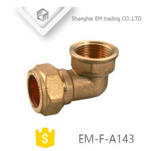 EM-F-A143 Female thread brass quick connector elbow pipe fitting tube fitting